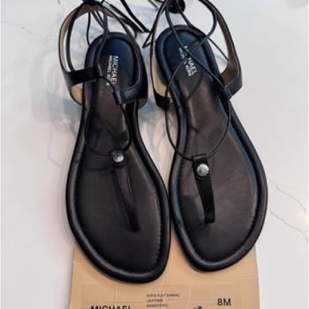 Michael Kors Sofia Leather Sandals
